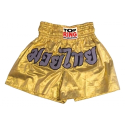 THAI SHORTS GOLDEN WITH GREY LETTERS 