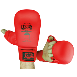 APPROVED RED MITTS WITH THUMB PROTECTION 
