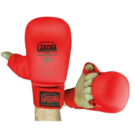 APPROVED RED MITTS WITH THUMB PROTECTION 