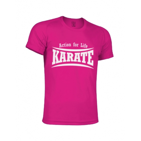 CAMISETA TECNICA MAGENTA KARATE