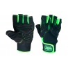 GUANTE MUSCULACIÓN MUÑEQUERA NEGRO/VERDE