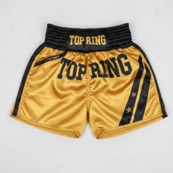 PANTALON THAI, K1, KICK DORADO NEGRO